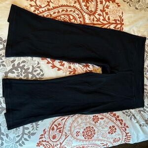 Black lululemon wide leg split leggings size 10